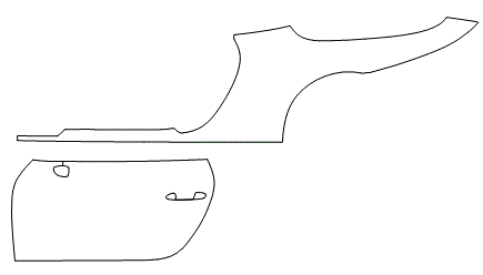 Left Side Door & Rear Fender Kit | Porsche 911 Carrera Cabriolet 2018 Left Side Door & Rear Fender Kit | Porsche 911 Carrera Cabriolet 2018