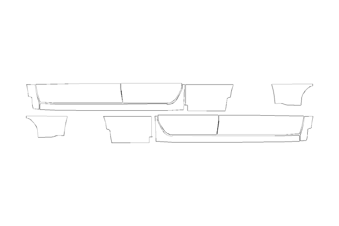 Rocker Panel Kit | CHEVROLET SILVERADO 1500 RST 2022