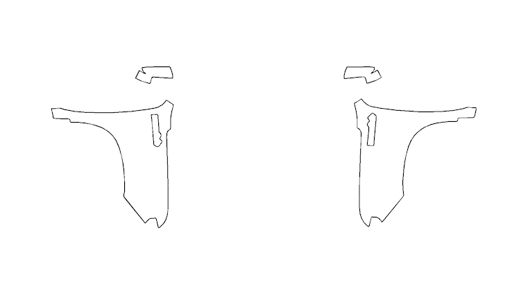 Full Fender and Mirror Kit | CHEVROLET SILVERADO 1500 HIGH COUNTRY 2023