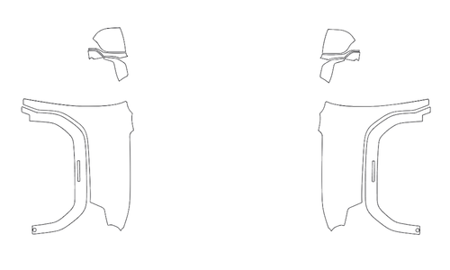 Full Fender and Mirror Kit | GMC 1500EV DENALI 2025