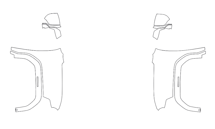 Full Fender and Mirror Kit | GMC 1500EV DENALI 2025