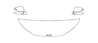 Partial Hood Fender and Mirror PPF Kit | KIA EV6 2022