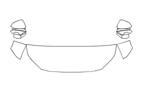 Partial Hood Fender and Mirror Kit | LEXUS TX350 | TX500h F-Sport 2024