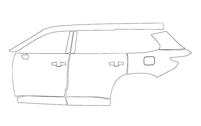 Left Side Kit | LEXUS TX550h 2025