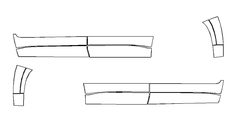 Rocker Panel Kit | LEXUS TX350 2024