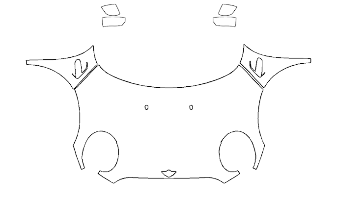 Full Hood Fender and Mirror PPF Kit | MINI HARDTOP 2 DOOR 2020