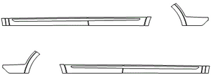 Rocker Panel Kit | Cadillac XT5 2023