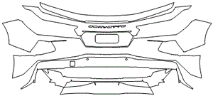 Rear Bumper Kit | CHEVROLET CORVETTE STINGRAY CONVERTIBLE 2024