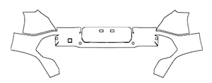 Rear Bumper PPF Kit | KIA EV9 2024