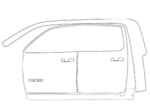 Left Side Cab PPF Kit | RAM 1500 REBEL 2023 