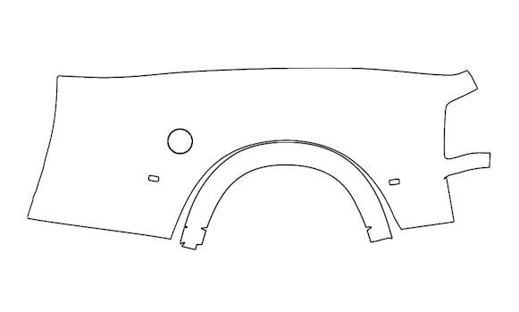 Right Side Outer Bed Panel Kit | RAM 3500 LIMITED 2025