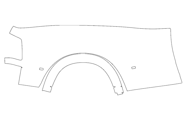 Right Side Outer Bed Panel Kit | RAM 3500 LIMITED LONGHORN 2025