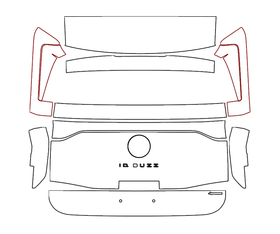 Rear Hatch Kit | VOLKSWAGEN ID.BUZZ 2025 – PAINTPROTECTIONFILM.CA