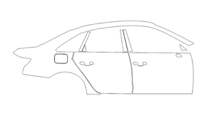 Door and Right Side Rear Fender PPF Kit | AUDI A4 2024