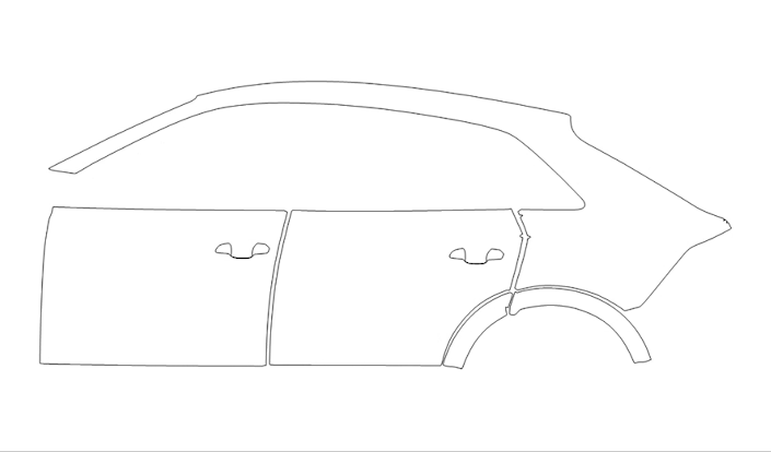 Left Side PPF Kit | AUDI Q8 2024