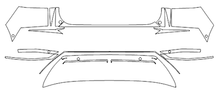 Rear Bumper PPF Kit | HYUNDAI IONIQ 5 2024
