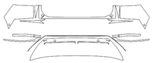 Rear Bumper PPF Kit | HYUNDAI IONIQ 5 2022