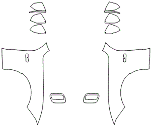 Full Fender and Mirror Kit | FORD MUSTANG  FASTBACK GT 2022