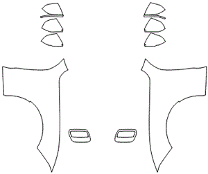 Full Fender and Mirror Kit | FORD MUSTANG  FASTBACK ECOBOOST 2023