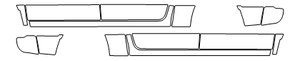 Rocker Panel PPF Kit | RAM 1500 CLASSIC SLT | TRADESMAN 2022