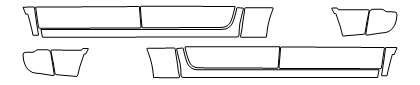 Rocker Panel PPF Kit | RAM 1500 CLASSIC SLT | TRADESMAN 2022