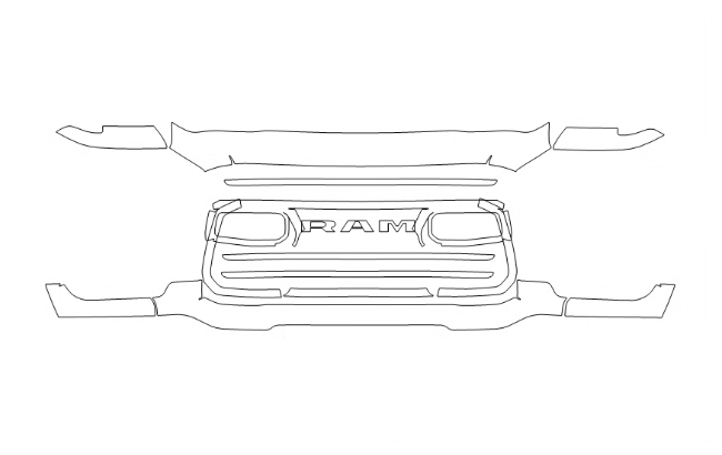 Grille Kit | RAM 3500 LIMITED 2023