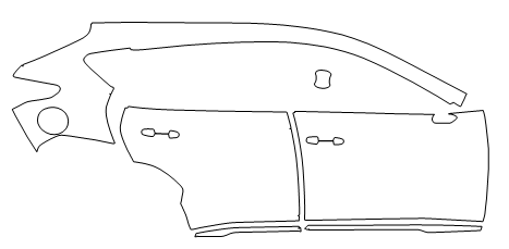 Right Side PPF Kit | SUBARU CROSSTREK 2024