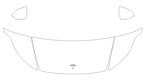 Partial Hood Fender and Mirror PPF Kit | TESLA MODEL Y 2025