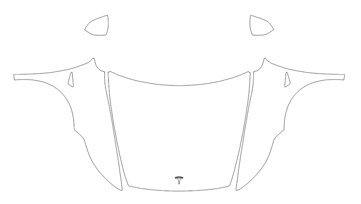 Full Hood Fender and Mirror PPF Kit | TESLA MODEL Y 2025