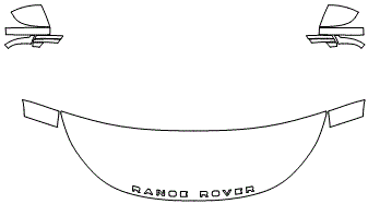 Standard Hood Fender & Mirror Kit | LAND ROVER RANGE ROVER EVOQUE S 2023 