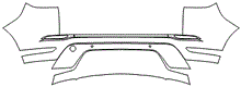 Rear Bumper Kit | LAND ROVER RANGE ROVER EVOQUE S 2022 