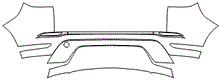 Rear Bumper Kit | LAND ROVER RANGE ROVER EVOQUE S 2022 