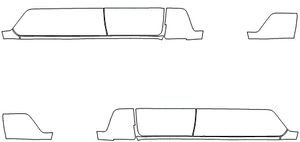 Rocker Panel Kit | TOYOTA TACOMA ACCESS CAB SR5 2023