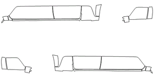 Rocker Panel Kit | TOYOTA TACOMA ACCESS CAB SR5 2023