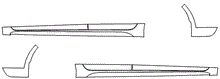Rocker Panel Kit | TOYOTA COROLLA SEDAN L - LE - XLE - HYBRID LE 2023