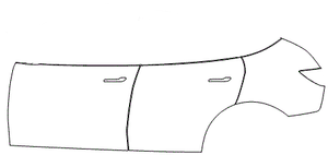 Left Rear Fender and Door Kit | TESLA MODEL Y  2023