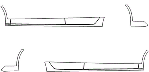 Rocker Panel Kit | AUDI A3 SEDAN BASE 2020
