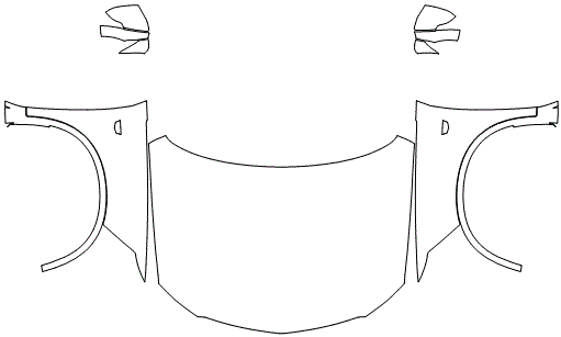 Full Hood & Fender + Mirror Kit | CADILLAC XT6 SPORT 2020