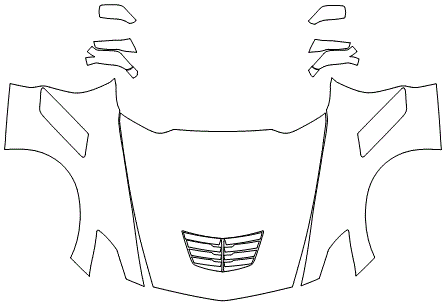 Full Hood & Fender + Mirror Kit | CHEVROLET CORVETTE Z06 C7.R EDITION 2016