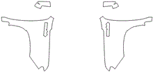 Full Fender and Mirror Kit | Chevrolet Silverado 1500 HIGH COUNTRY LTD 2022