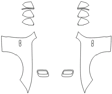 Full Fender and Mirror Kit | FORD MUSTANG  CONVERTIBLE GT 2020