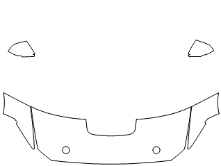 Partial Hood Fender & Mirror Kit | FORD MUSTANG  FASTBACK SHELBY GT500 2022