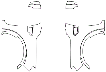 Full Fender and Mirror Kit | FORD RANGER XLT SUPERCAB 2019