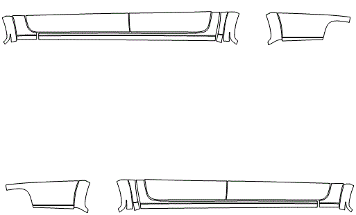 Rocker Panel Kit | FORD RANGER XLT SUPERCREW 2021