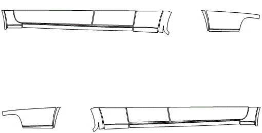 Rocker Panel Kit | FORD RANGER XLT SUPERCAB 2019 – PAINTPROTECTIONFILM.CA