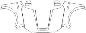 Full Hood & Fender + Mirror Kit | FORD F-150 XLT 2020
