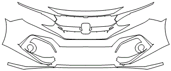 Bumper Kit | HONDA CIVIC HATCHBACK SPORT 2019