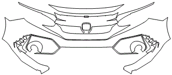 Bumper Kit | HONDA CIVIC HATCHBACK TYPE-R 2018