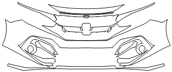 Bumper Kit | HONDA CIVIC HATCHBACK EX & LX 2021
