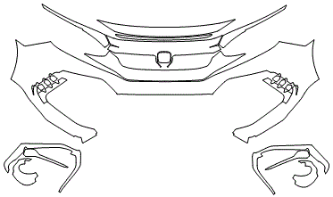 Bumper Kit | HONDA CIVIC HATCHBACK TYPE-R 2021